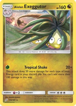 Alolan Exeggutor (114) — SM - Team Up Pokémon TCG card by Anesaki Dynamic