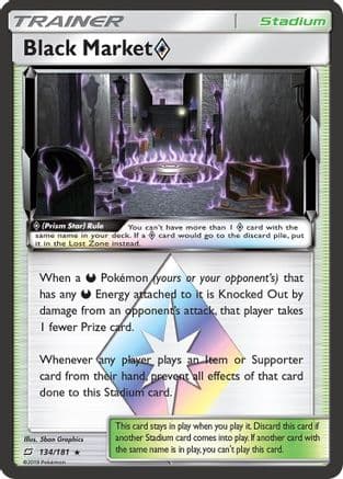 Black Market Prism Star — SM - Team Up Pokémon TCG card by Hasuno