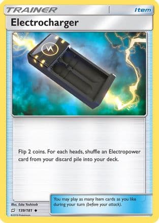 Electrocharger — SM - Team Up Pokémon TCG card by Eske Yoshinob