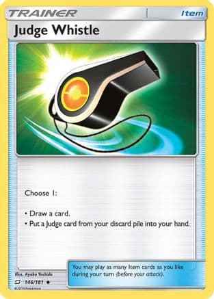 Judge Whistle — SM - Team Up Pokémon TCG card by Ayaka Yoshida