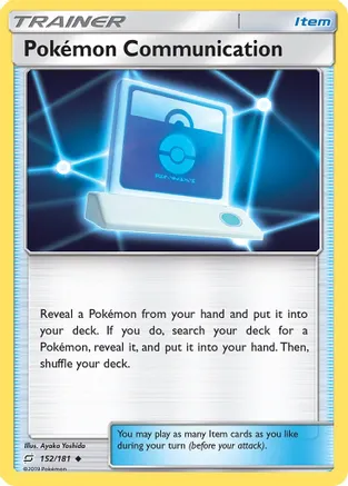Pokemon Communication — SM - Team Up Pokémon TCG card by Ayaka Yoshida