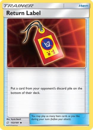Return Label — SM - Team Up Pokémon TCG card by Toyste Beach