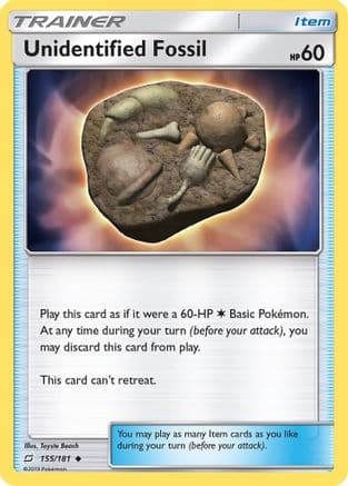 Unidentified Fossil — SM - Team Up Pokémon TCG card by Toyste Beach