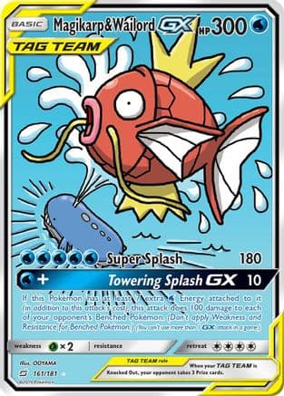 Magikarp & Wailord GX (Alternate Full Art) — SM - Team Up