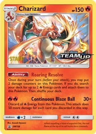 Charizard - SM158 [Staff] — SM Promos