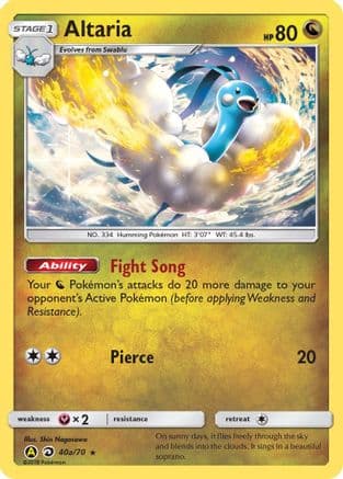 Altaria - 40a/70 — Alternate Art Promos Pokémon TCG card by Shin Nagasawa