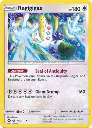 Regigigas - 84a/111 — Alternate Art Promos Pokémon TCG card by Hasuno