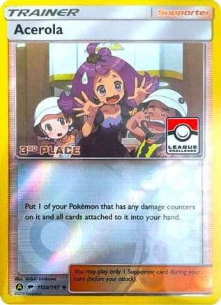 Acerola - 112a/147 (League Challenge) [3rd Place] — League & Championship Cards Pokémon TCG card by Hideki Ishikawa