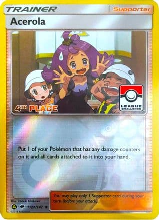 Acerola - 112a/147 (League Challenge) [4th Place] — League & Championship Cards Pokémon TCG card by Hitoshi Ishikawa
