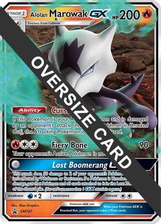 Alolan Marowak GX - SM187 — Jumbo Cards Pokémon TCG card by Mitsuhiro Arita