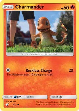 Charmander (Holo Common) — Detective Pikachu Pokémon TCG card by MPC Film