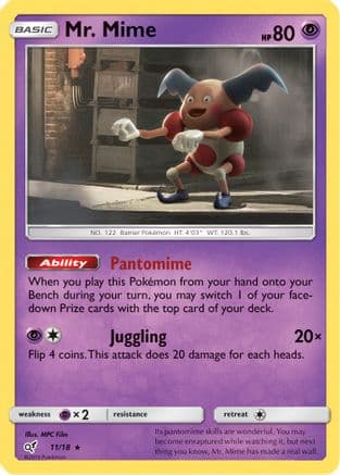 Mr. Mime — Detective Pikachu Pokémon TCG card by MPC Film