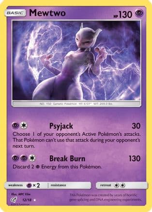 Mewtwo — Pokémon TCG card