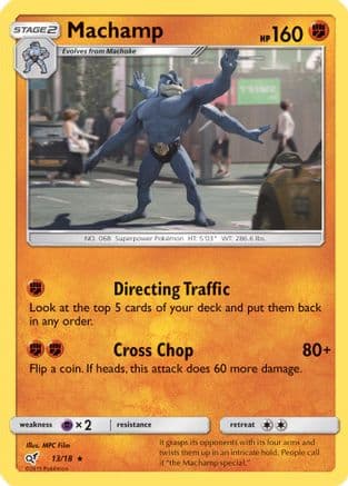 Machamp — Detective Pikachu Pokémon TCG card by MPC Film