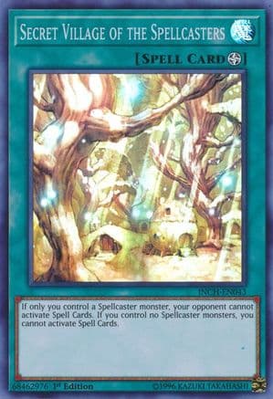 Secret Village of the Spellcasters — The Infinity Chasers Yu-Gi-Oh! card by KAZUKI TAKAHASHI