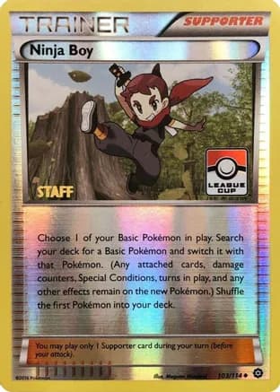 Ninja Boy - 103/114 (League Cup) [Staff] — League & Championship Cards