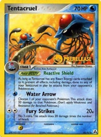 Tentacruel - 45/92 (Prerelease) — Nintendo Promos Pokémon TCG card by Kagemaru Himeno