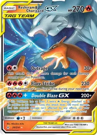 Reshiram & Charizard GX — SM - Unbroken Bonds