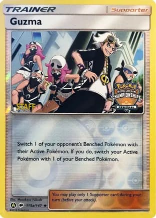 Guzma - 115a/147 (Regional Championships) [Staff] — League & Championship Cards
