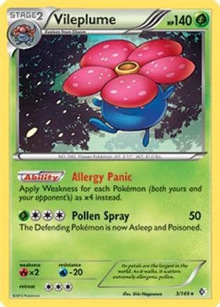 Vileplume - 3/149 (BW Boundaries Crossed) — Deck Exclusives Pokémon TCG card by Aya Kusagawa