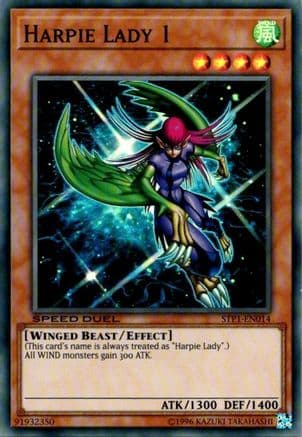 Harpie Lady 1 — Speed Duel: Tournament Pack 1 Yu-Gi-Oh! card by KAZUKI TAKAHASHI