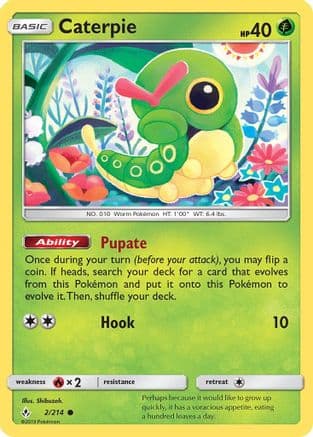 Caterpie — SM - Unbroken Bonds Pokémon TCG card by Shibuzoh.