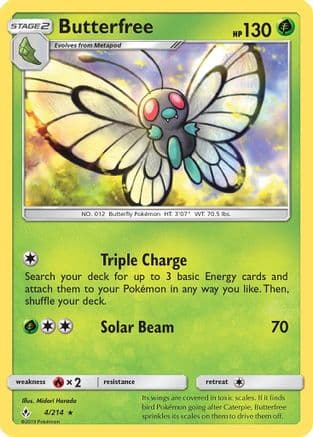 Butterfree — SM - Unbroken Bonds Pokémon TCG card by Midori Harada