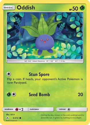 Oddish (5) — SM - Unbroken Bonds
