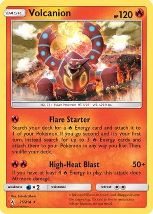 Volcanion — SM - Unbroken Bonds Pokémon TCG card by nagimiso