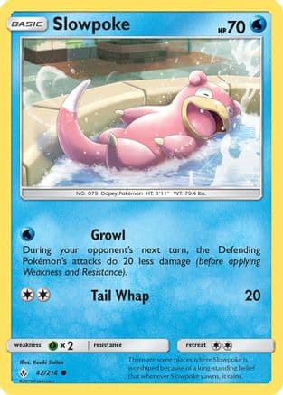 Slowpoke — SM - Unbroken Bonds Pokémon TCG card by Narumi Sato