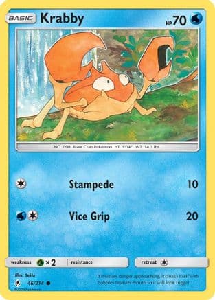 Krabby — SM - Unbroken Bonds Pokémon TCG card by Sekio