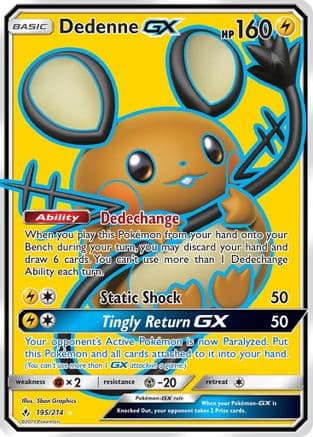 Dedenne GX (Full Art) — SM - Unbroken Bonds Pokémon TCG card by 5ban Graphics