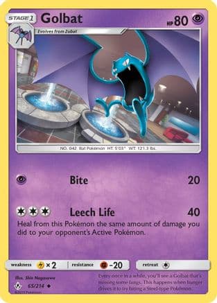 Golbat — SM - Unbroken Bonds Pokémon TCG card by Shin Nagasawa