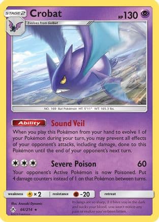 Crobat — SM - Unbroken Bonds Pokémon TCG card by Anesaki Dynamic