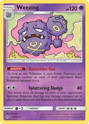 Weezing — SM - Unbroken Bonds Pokémon TCG card by OOYAMA