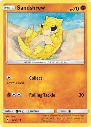 Sandshrew — SM - Unbroken Bonds Pokémon TCG card by Sekio