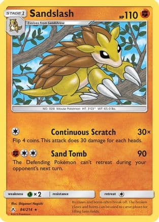 Sandslash — SM - Unbroken Bonds Pokémon TCG card by Shigenori Negishi