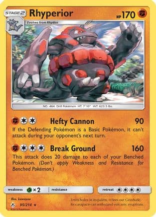Rhyperior — SM - Unbroken Bonds Pokémon TCG card by kawayoo