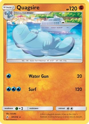 Quagsire — SM - Unbroken Bonds Pokémon TCG card by kirisAki