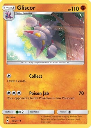 Gliscor — SM - Unbroken Bonds Pokémon TCG card by Mizue