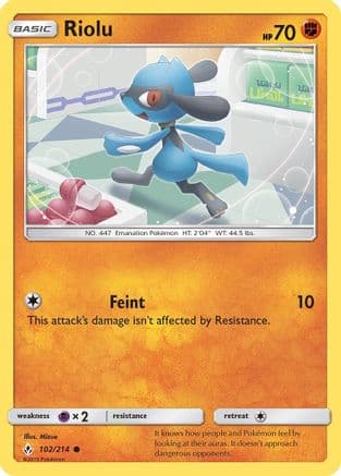 Riolu — SM - Unbroken Bonds Pokémon TCG card by Mizue