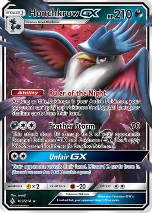 Honchkrow GX — SM - Unbroken Bonds