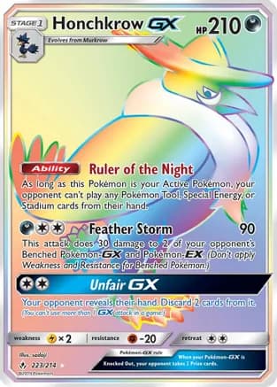Honchkrow GX (Secret) — SM - Unbroken Bonds