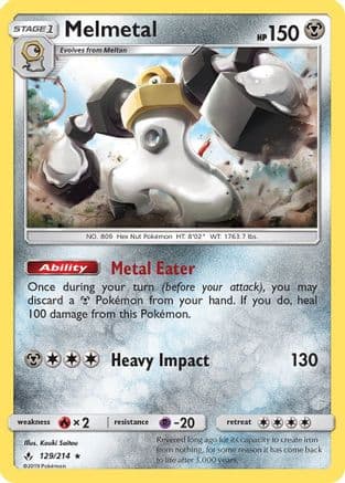 Melmetal — SM - Unbroken Bonds Pokémon TCG card by Kouki Saitou