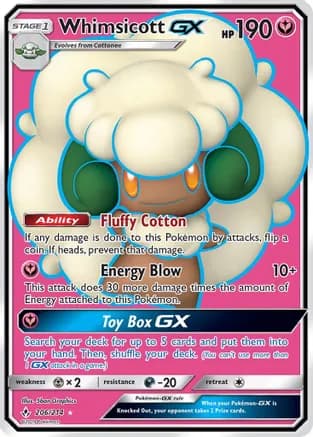 Whimsicott GX (Full Art) — SM - Unbroken Bonds