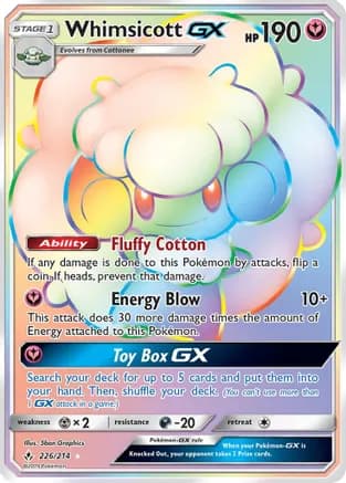 Whimsicott GX (Secret) — SM - Unbroken Bonds