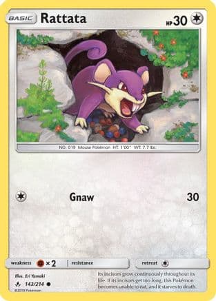 Rattata — SM - Unbroken Bonds Pokémon TCG card by Eri Yamaki