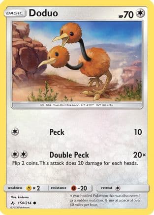 Doduo — SM - Unbroken Bonds Pokémon TCG card by kodama