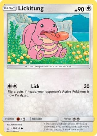 Lickitung — SM - Unbroken Bonds Pokémon TCG card by Yukiko Baba