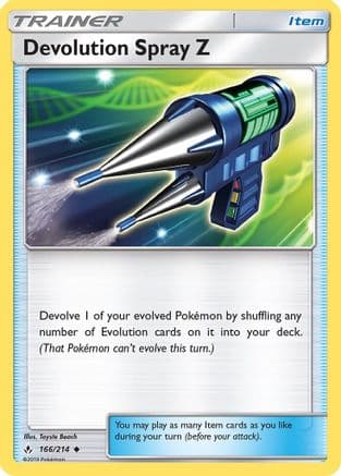Devolution Spray Z — SM - Unbroken Bonds Pokémon TCG card by Toyste Beach